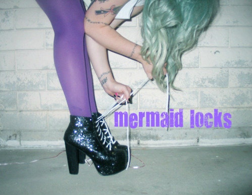 MERMAID MINT/ 18 inches long/ human hair extensions/ remy quality hair/ hair wefts/free people hair