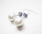 Purple Pearl Dangles