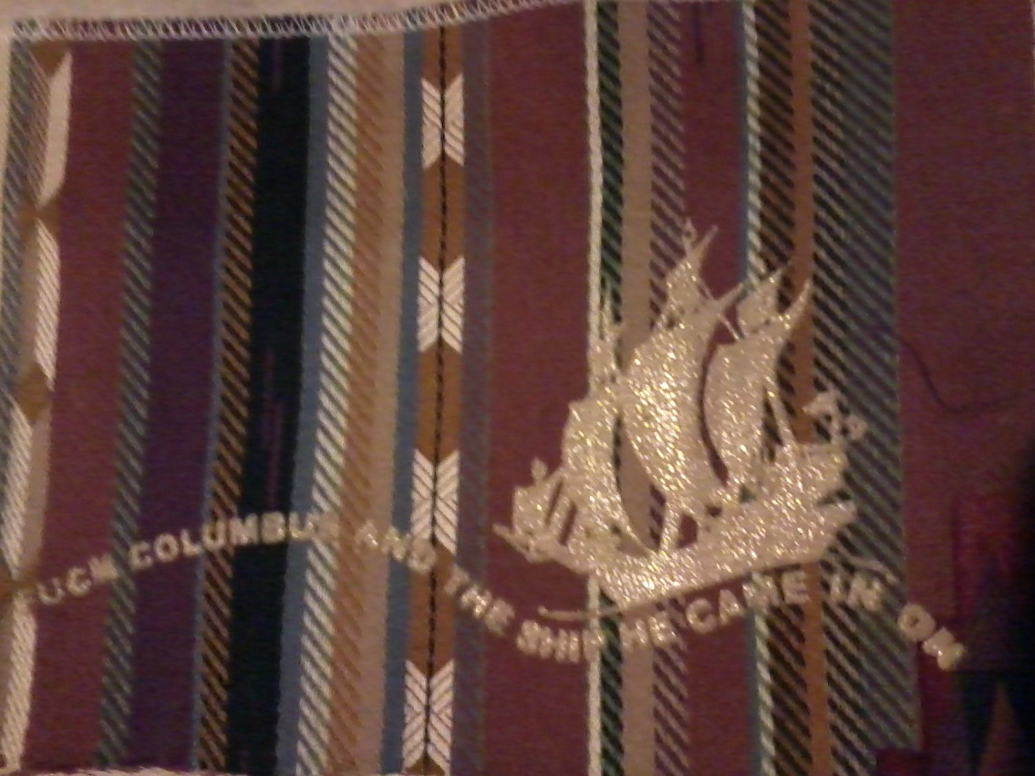 Single Anti-Columbus Patches "Fuck Columbus and the ship he came in on"