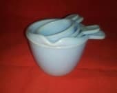Mint Vintage Jeannette Delphite Measuring Cup Set