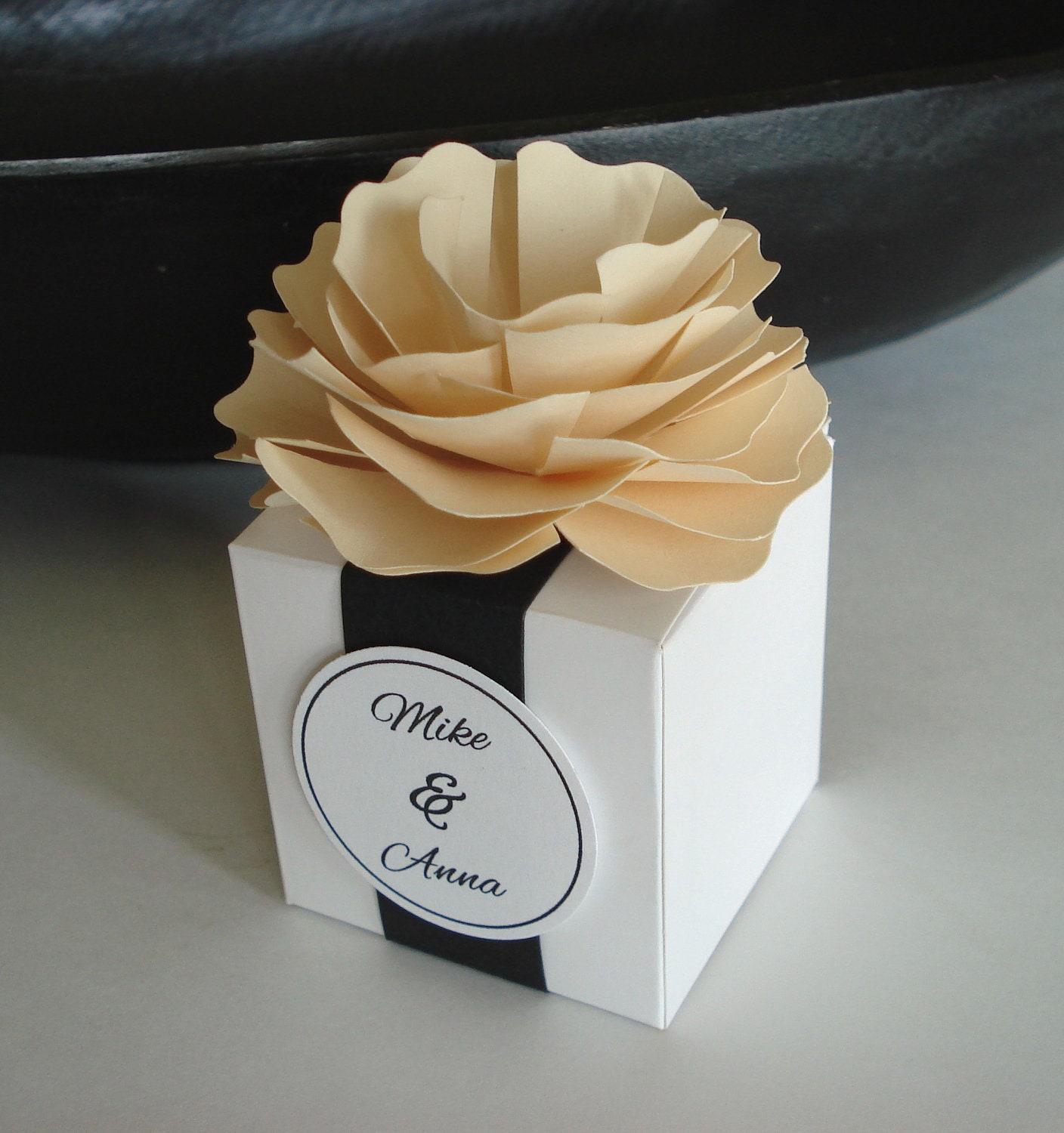25 Paper Flower Favor Box for Wedding or Any Special Event