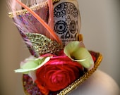 Glitter Birthday Party Hat - Mad Hatter Top Hat - Halloween Hat - Custom Top Hat - Circus Hat