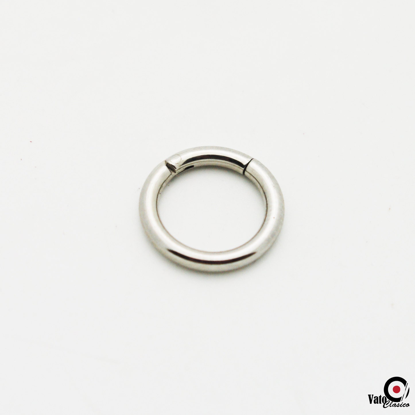 Septum Rings on 14 Gauge High Polished Steel Clicker Septum Ring By Vatoclasico