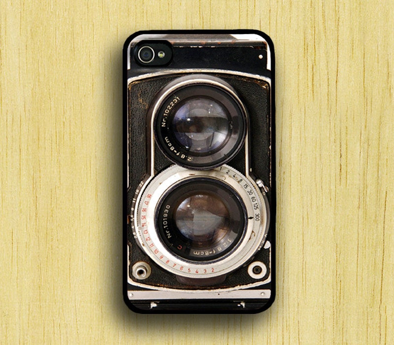iPhone 4 Case Retro Twin Reflex Camera - Black. Cases for iphone 4
