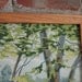 large vintage fishing paint by number