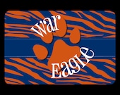 Auburn Serving Tray Tiger Paw Print  Tray Personalized Tray, Personalized Melamine Tray Black Friday Cyber Monday