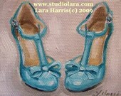 Custom Wedding Shoes Painting in OIL by LARA 11x14 High Heels