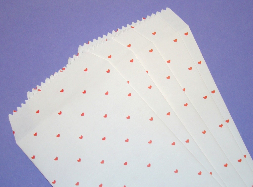 Cute Stationary Envelopes Tiny Hearts Letter Valentine's Day Party Favors Gift Bag Set