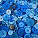 500g Blue Buttons, Many Shapes, Sizes, Colours, Styles and Designs in Every Pack