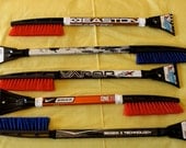 Deluxe Hockey Stick Snow Brush with Ice Scraper