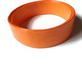 Orange Colour Block Statement Bracelet - Handmade, Paper, Chunky
