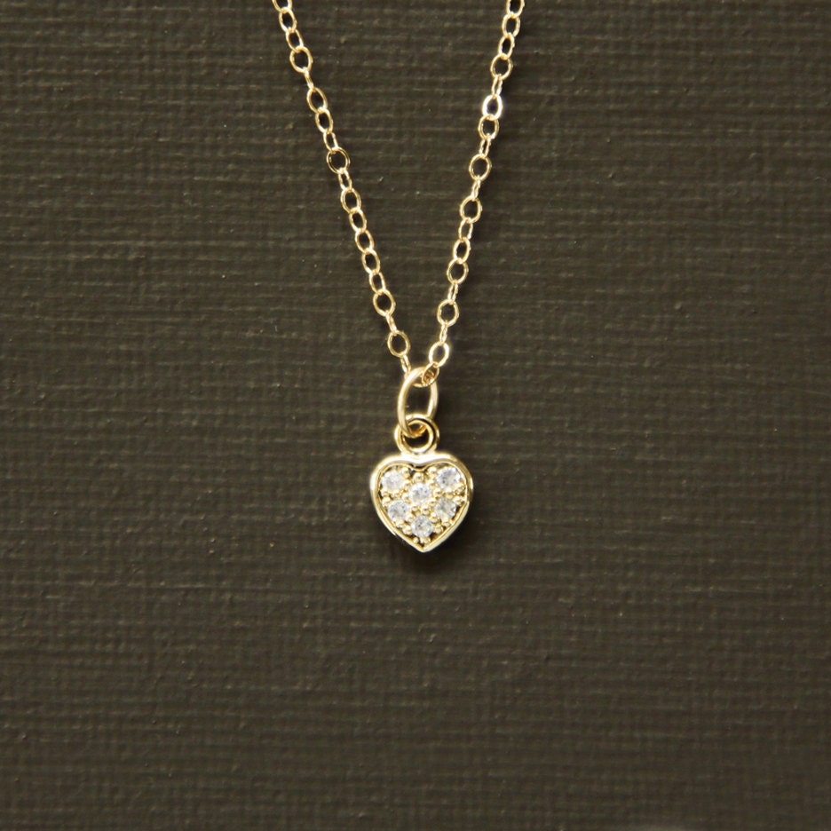Pave Heart  Necklace