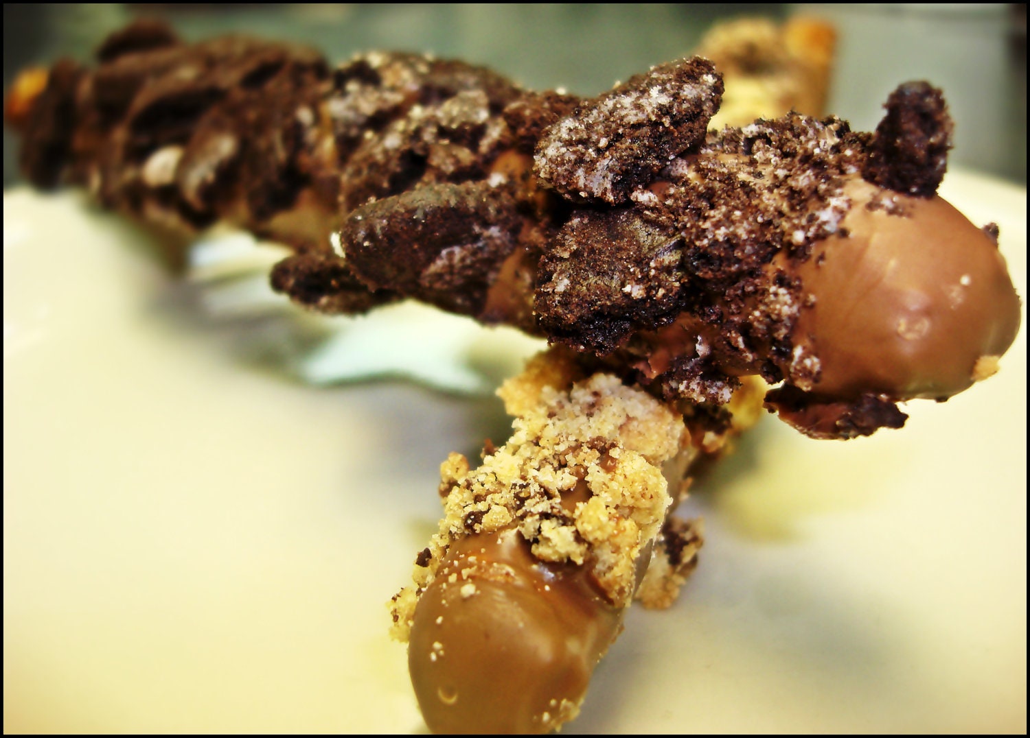 Cookie Crumble Chocolate Covered Pretzels