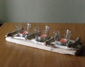 Driftwood candle holder three positions