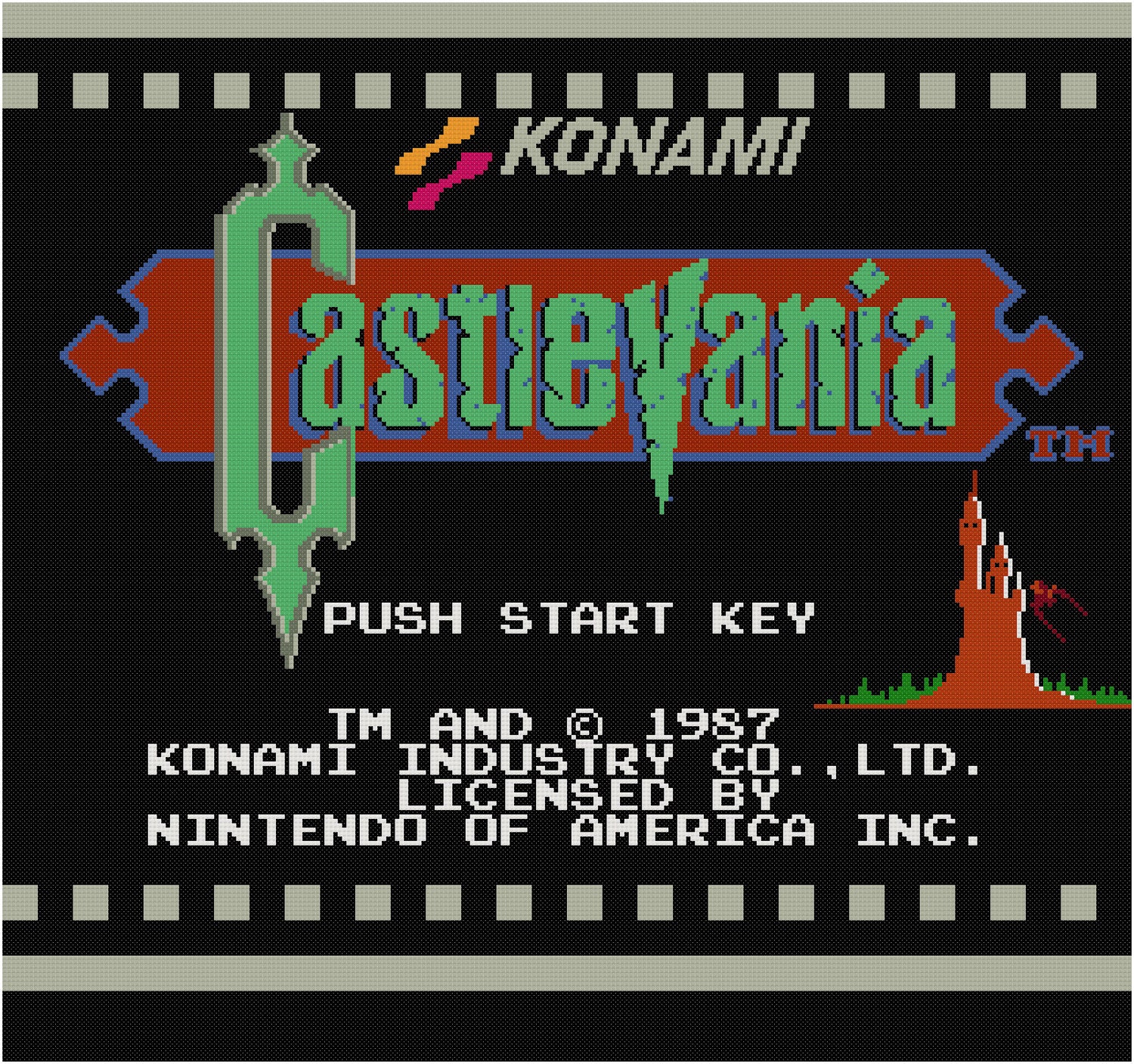 Castlevania Title Screen