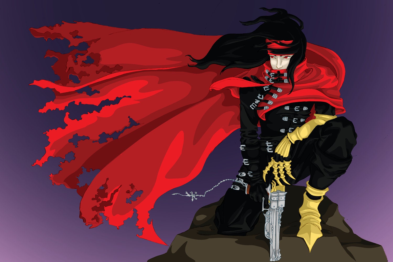 FFVII Vincent Fanart Print featured image
