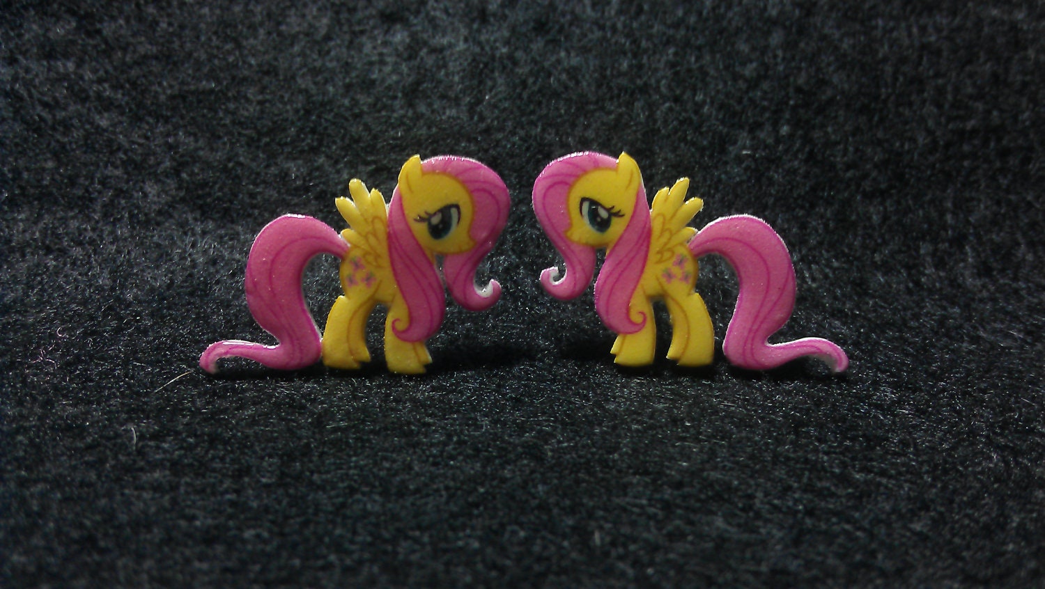 My Little Pony Friendship is Magic Fluttershy Post Earrings