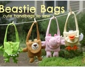 Beastie Bags PDF Pattern: Cute Handbags to Sew With Step-By-Step Photos and Easy Instructions