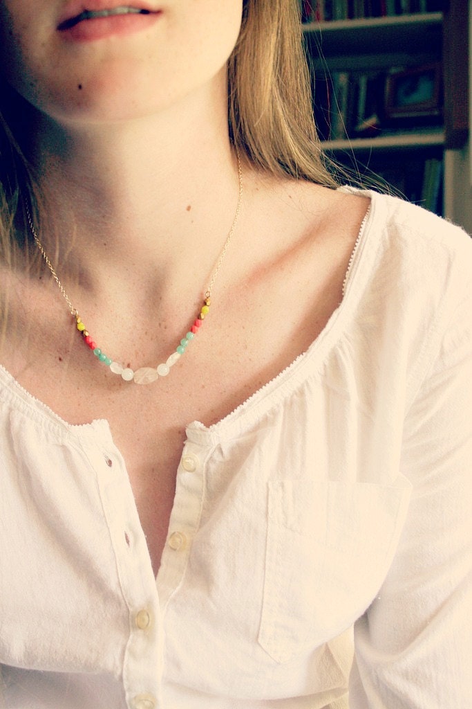 Colorful Gemstone Necklace