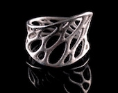 1-layer twist ring - 3d-printed stainless steel