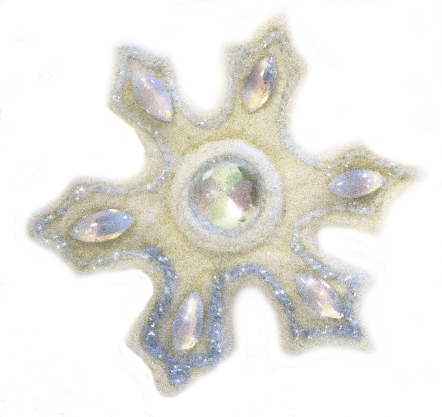 Snowflake Ornament Needle Felting Kit, start early for the holidays