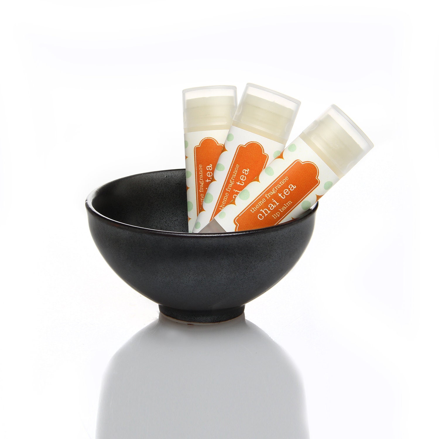 Chai Tea glossy lip balm tube.  Tea beverage spice flavor. Theme Fragrance  ..   Gift