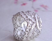 Lily Lace ring in sterling silver