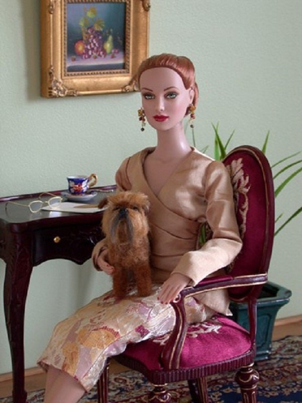 Needle Felted Dog / Custom DOLL PET of your dog / Fiber Artist GERRY