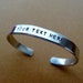 CUSTOMIZE your own Personalized Cuff Bracelet - Skinny 1/4 inch