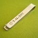 Personalized Tie Bar in Sterling Silver - custom stamped tie clip - perfect groomsmen gift