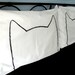 His, Hers Cat Nap Pillowcases, Standard Size 300TC pillow case set, as seen in Your Cat Magazine & DailyCandy, gift for cat lady