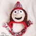 Ohio State Buckeye earflap hat for baby newborn to 1 year gift or photography prop