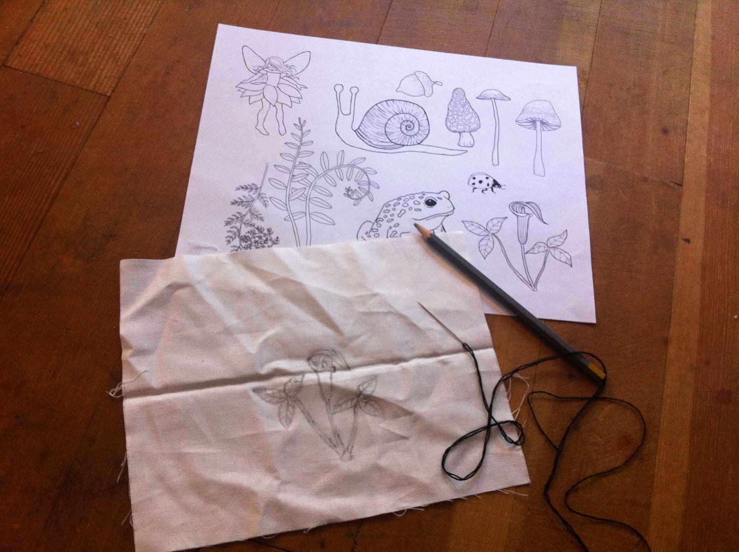 Woodland Fairy Hand Embroidery Digital PDF Pattern