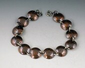 Stamped Copper Disc Bracelet
