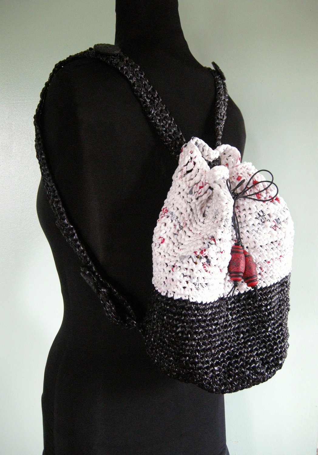 Recycled Crocheted Backpack - Unisex