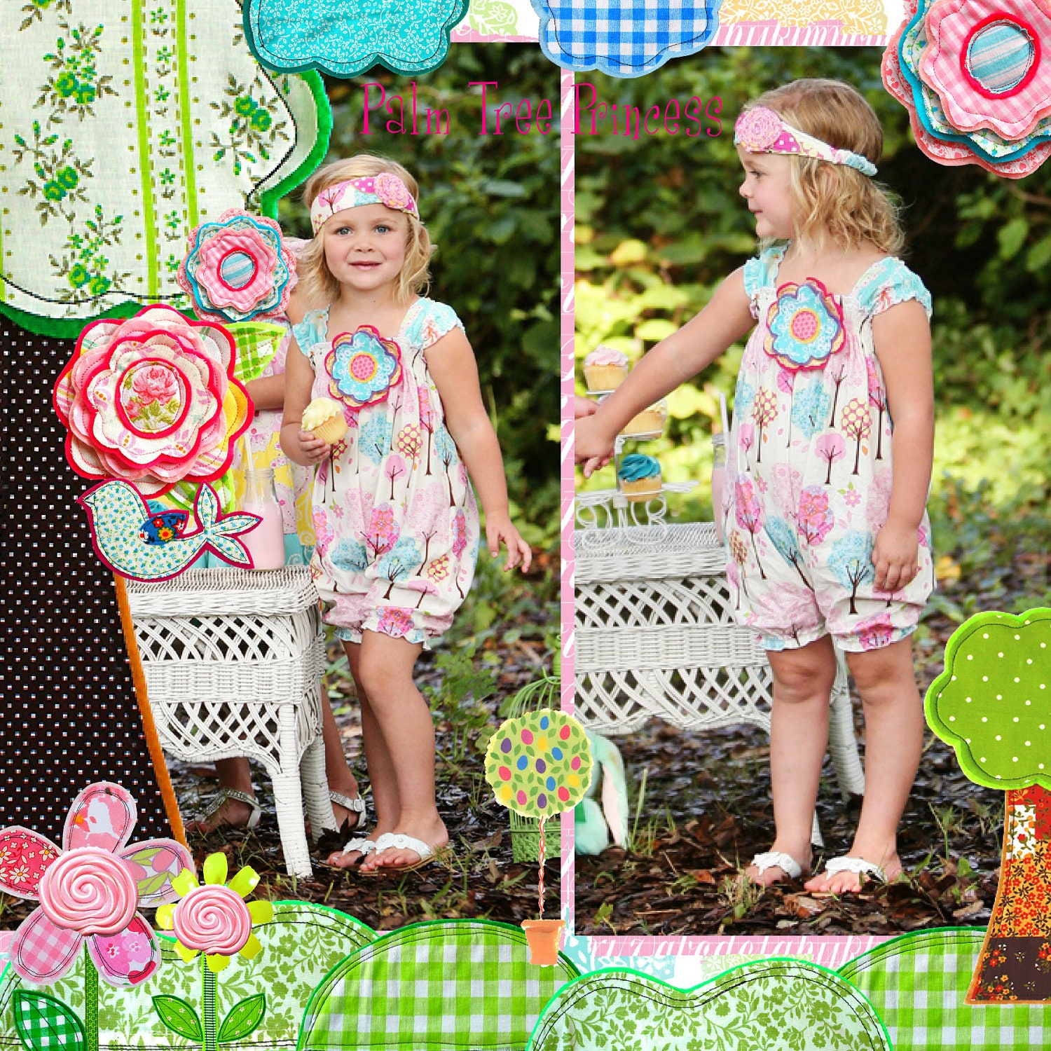 NEW - TREE HUGGER - Bubble Romper - Available in Sizes - nb 6m 12m 18m 2T 3T 4T