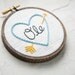 Small Baby Name Heart Sampler - Custom, Made to Order