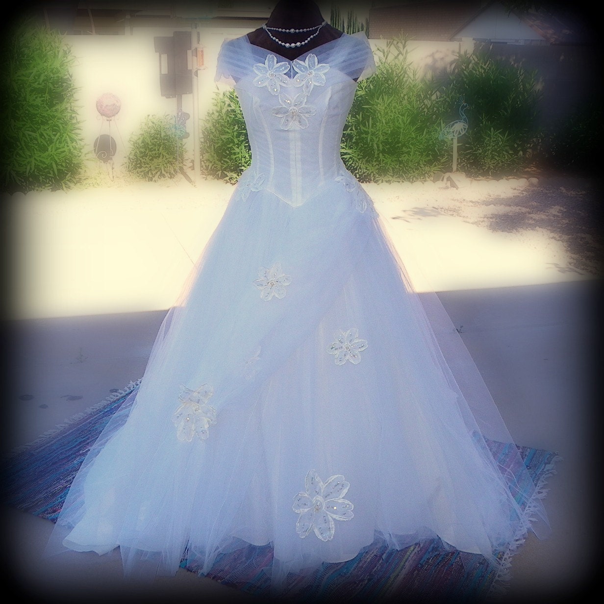 Clearance  Vintage 1950s Ethereal Wedding Dress afl-cio ILGWU Label 1900's Period Look
