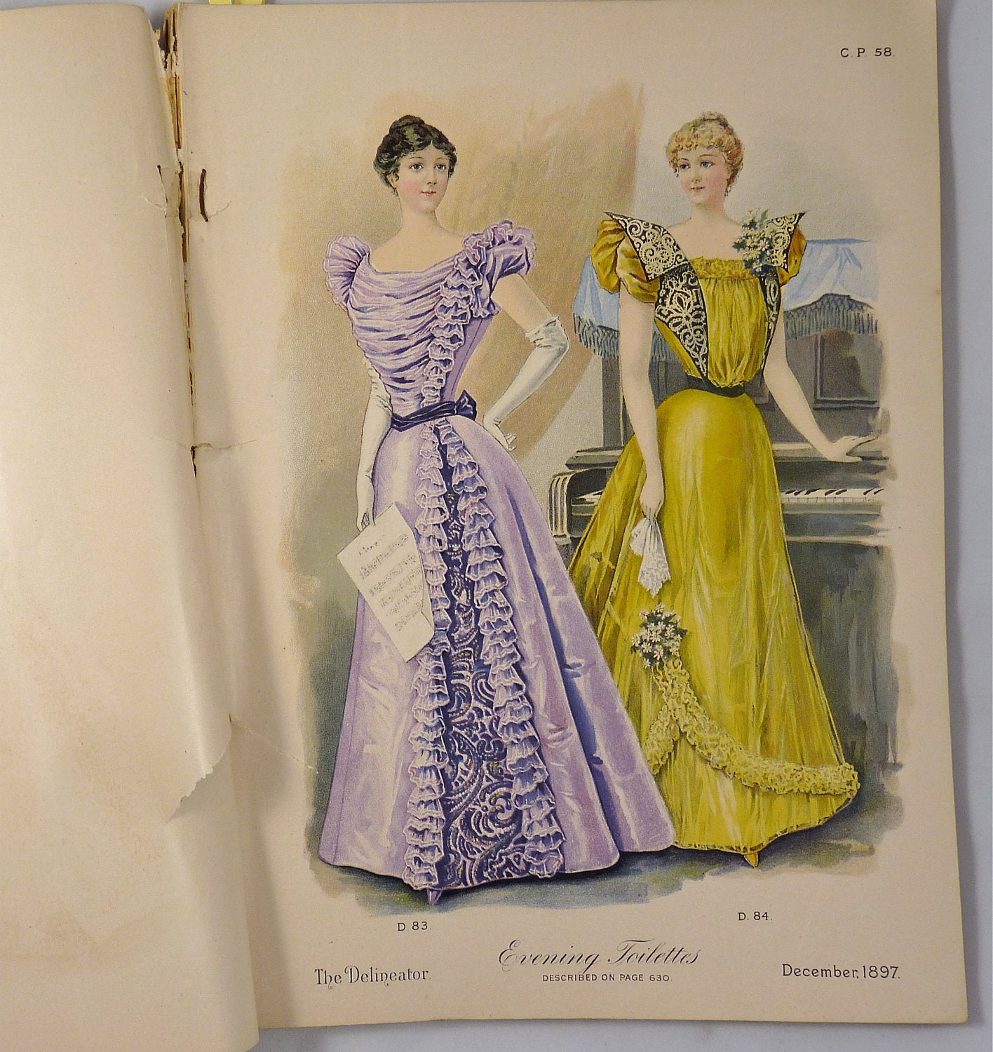The Delineator Magazine, July 1897 with Original Color Plates