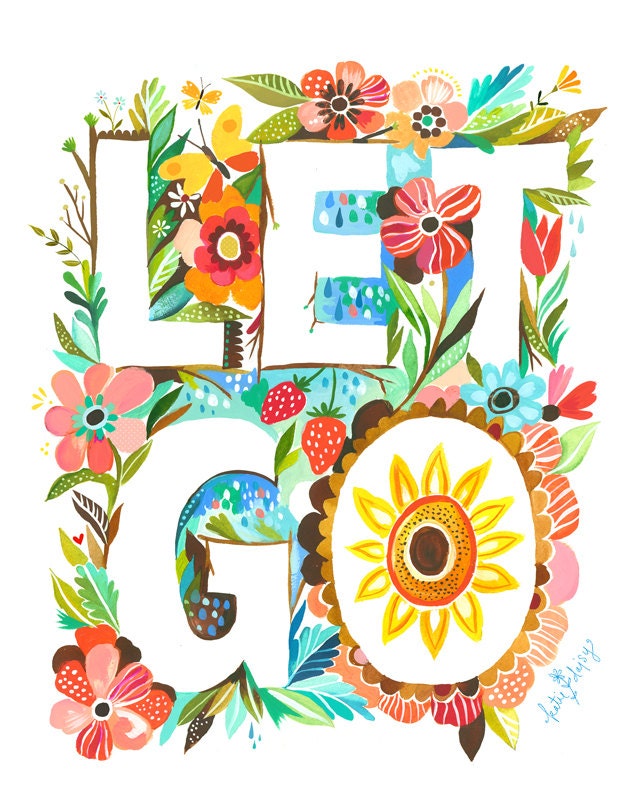 Let Go - 11x14 print - veritcal