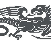 Dragon- cross stitch pattern. Instant download.