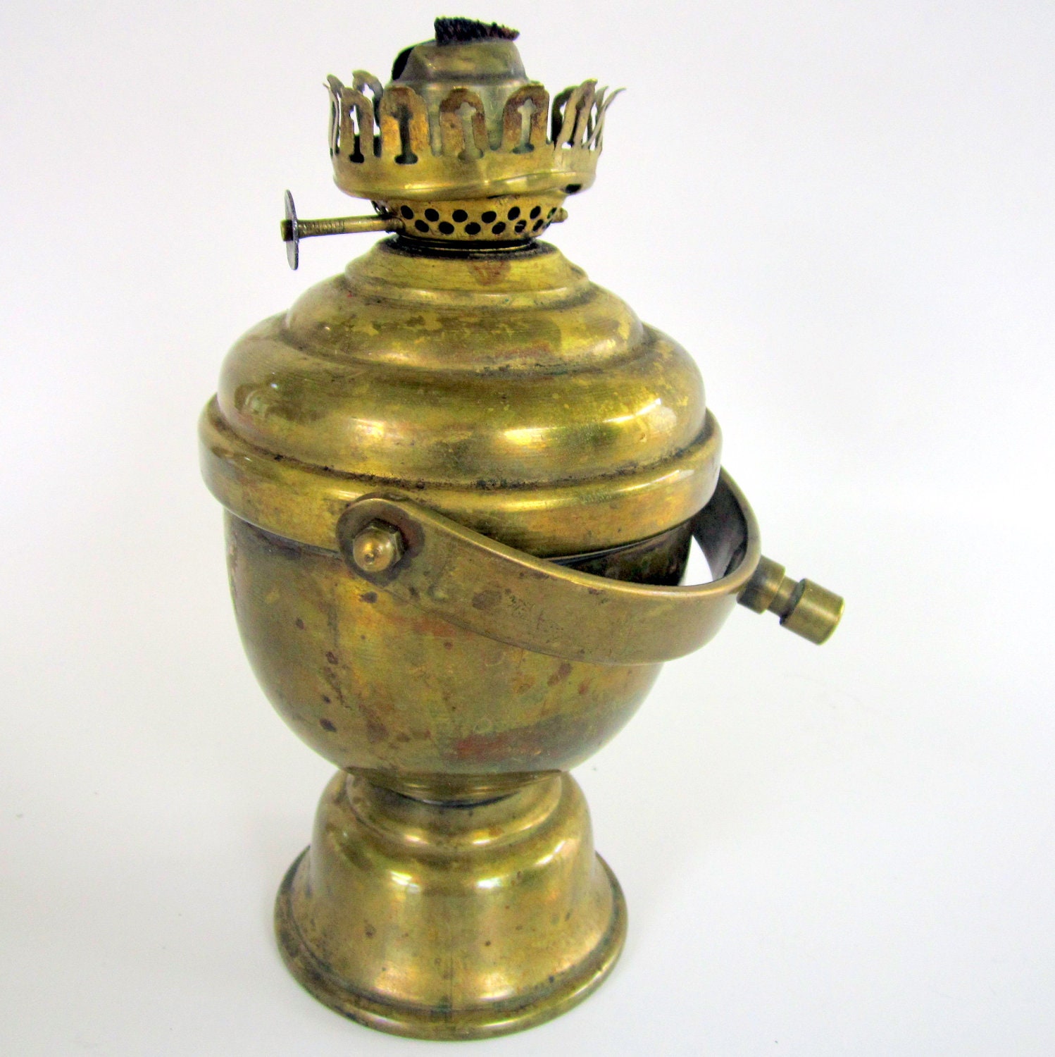 Antique Perko Maritime Brass Oil Lamp Ship Boat Lantern Nautical Vintage Lamp