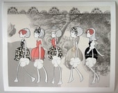 Flower Girls - giclee print