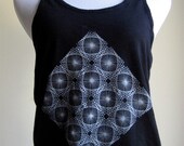 Womens Tank Top, Diamond, Screen printed, Racerback