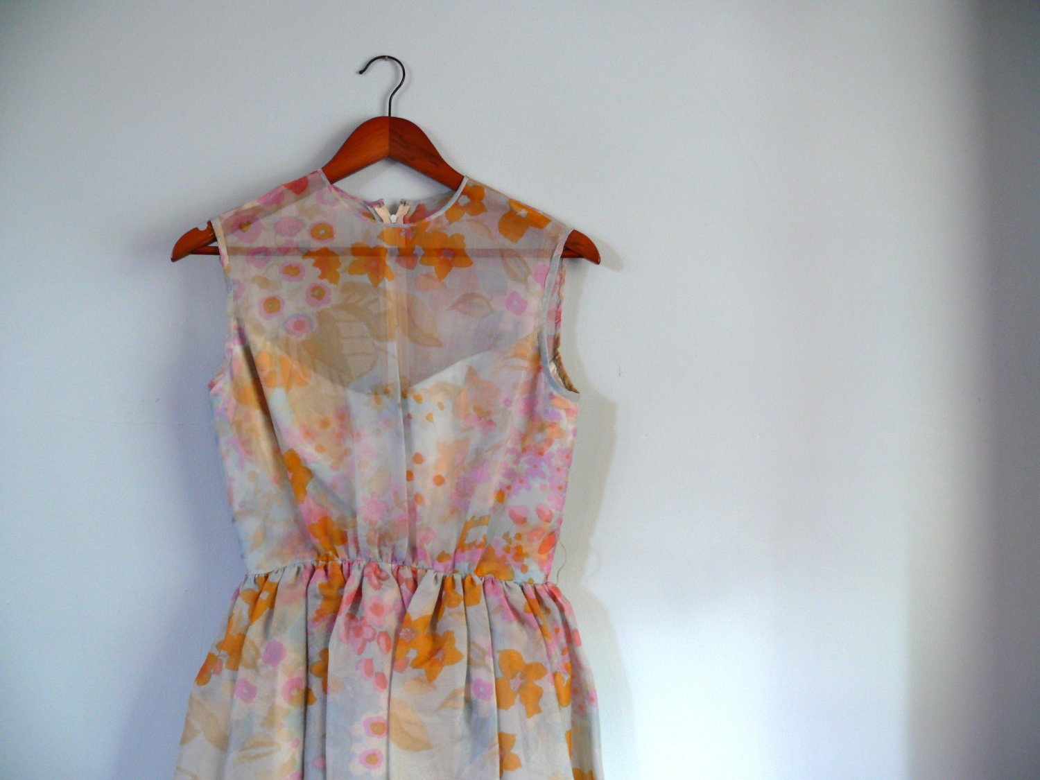 r e s e r v e d vintage 1960s Dress  // Watercolor Bouquet by Kiki Hart