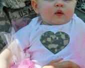 PINK Patriotic God Bless My Daddy Digital Camo Tutu Set size 0-24 mo
