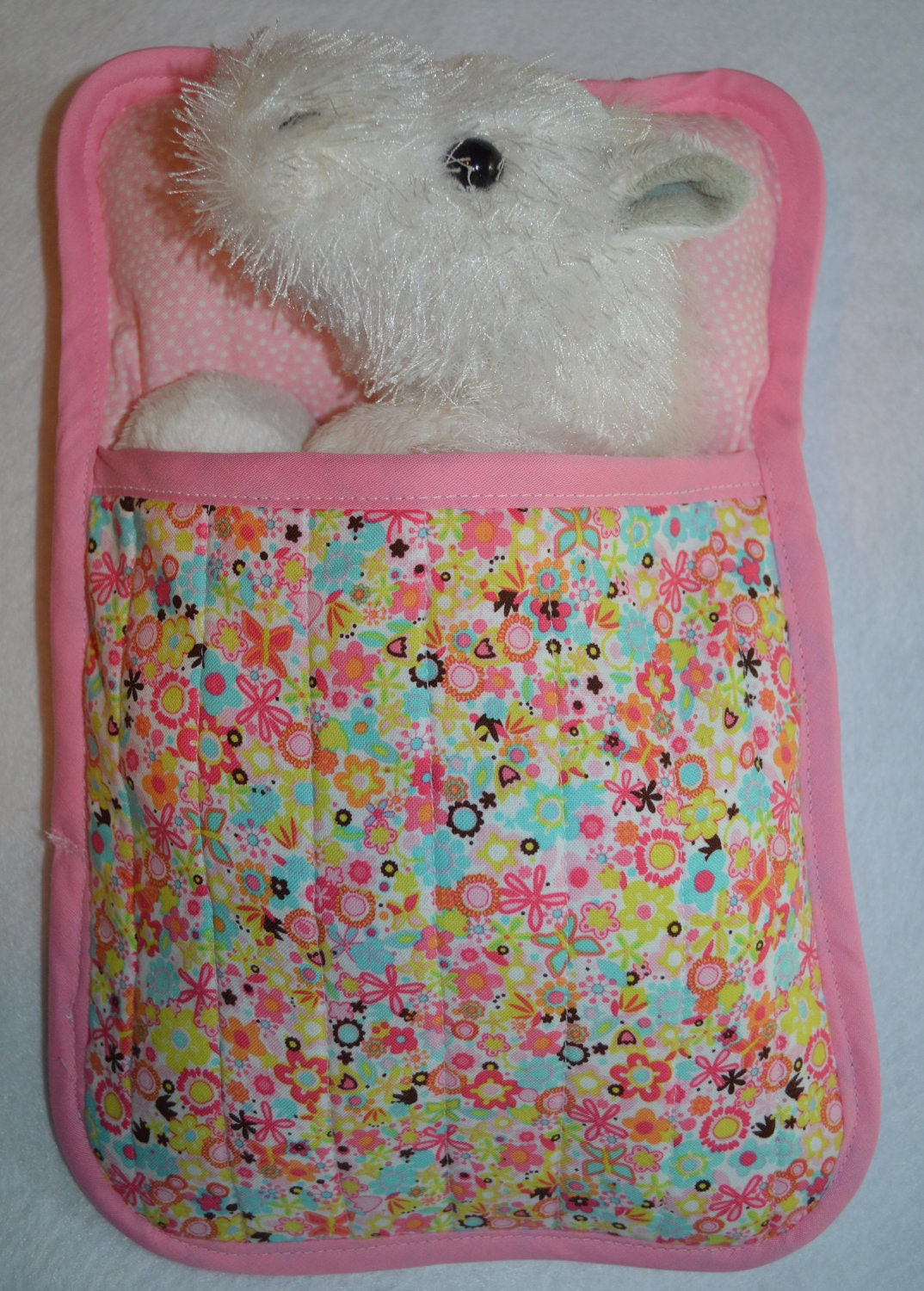 Quilted Sleeping Bag for Dolls or Plush Animals