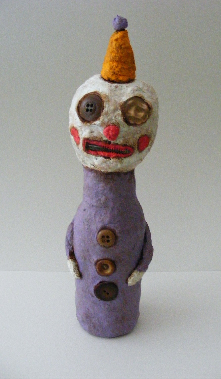 Primitive Folk Art Doll Clown
