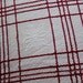 antique bedspread 1940s blanket woven cotton maroon ecru check