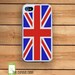 Capsule iPhone 4S / 4 Silicon and Hard Plastic 3 Part Phone Case / Union Jack Flag UK Art Fits IPhone 4 and IPhone 4S